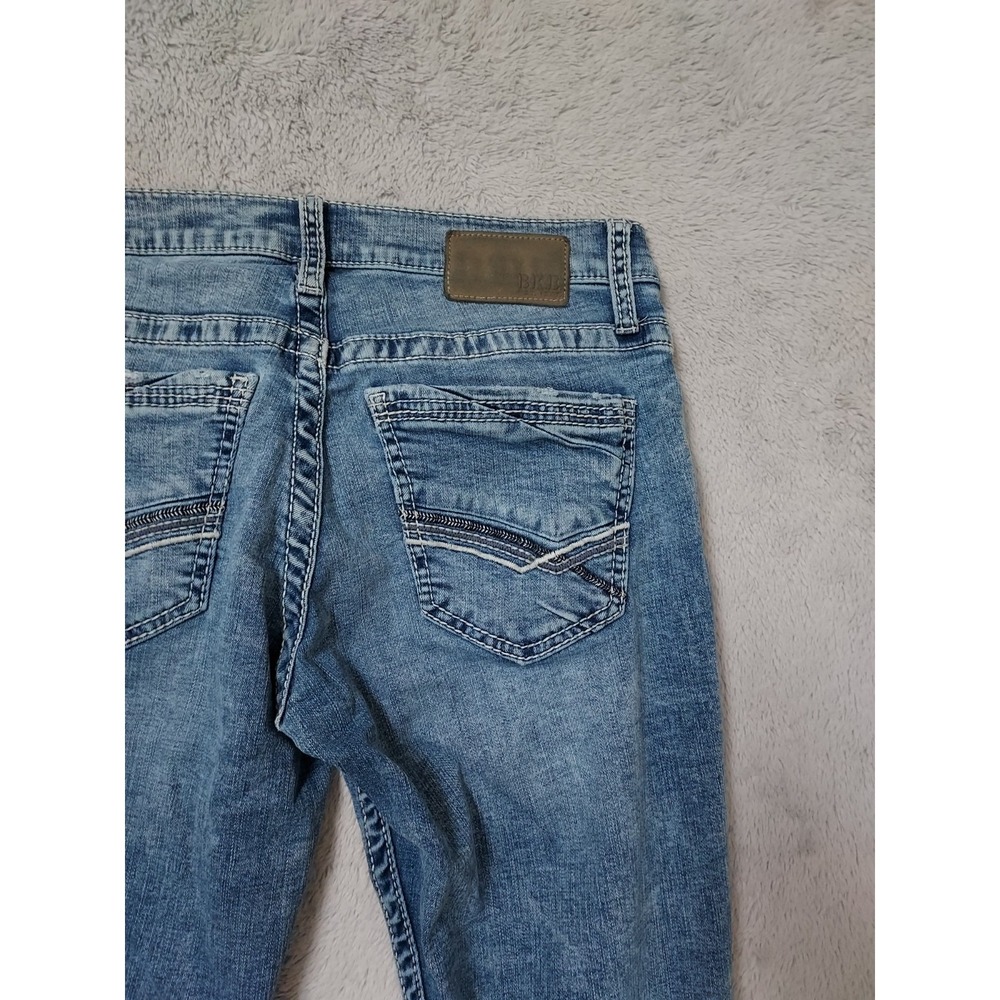 BKE Jeans Men 30x34 Jake Straight Leg Regular Fit Blue Acid Wash Cotton Stretch - Picture 7 of 13